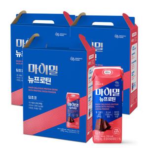 [대상웰라이프] 마이밀 마시는 뉴프로틴 딥초코 (190mlx16팩), 3박스