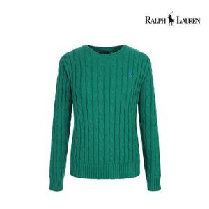[폴로랄프로렌]랄프로렌 폴로 여성 클래식 케이블 라운드 니트 그린