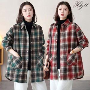 ★2종세트★[헬리꽁땡]포켓체크셔츠점퍼2종