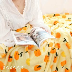 [바자르] 탱글탱귤 극세사 담요(75x100)1장