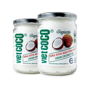 비엣코코 버진 유기농 코코넛오일 2병 500ml 베트남 직수입오일