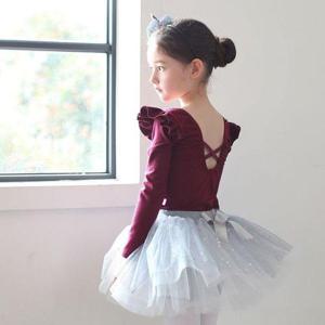 갤러리아_유아발레복 여아 긴팔 발레복 투피스 분리형