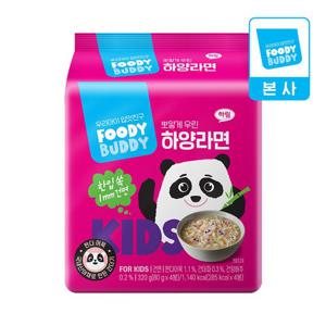 푸디버디 하양라면 멀티 (80g X 4개입)