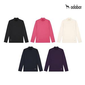 [아다바트] 24FW 모크넥 티셔츠 여성 5종세트