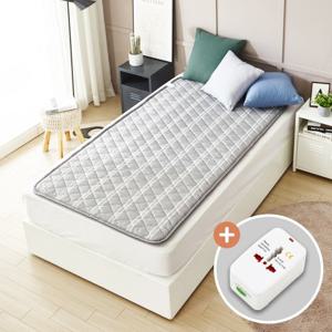 (멀티어댑터증정) 한일좋은자리 프리볼트 여행용 탄소전기장판 110V 220V 해외 캠핑 겸용 싱글