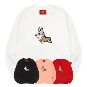 엘라모 3M 가죽코기와펜 맨투맨 남녀공용 빅사이즈 S~4XL