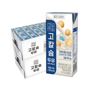 건국두유 고칼슘 두유 190ml x 48팩