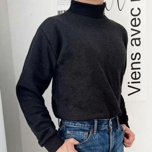 따뜻한 기모안감 보들보들 데일리 남성 목폴라 티셔츠 (WBABFAE)