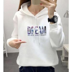 여성 루즈핏 기모 후드티 1P 캐주얼 겨울 긴팔 티셔츠