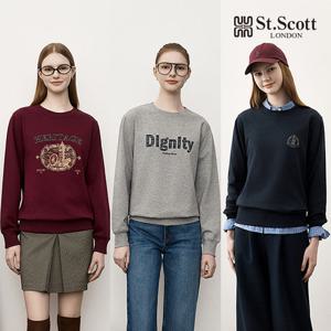 [St.Scott] 세인트 25FW 아트웍 클라우드 기모 맨투맨 3종(여)