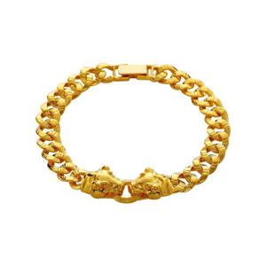 [한국금다이아몬드] 남자 순금 팔찌 체인 더블 타이거 24K 56.25g 18K장식