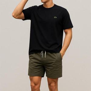 [라코스테]라코스테 클래식 크루 남성 반팔티 블랙 TH6709-031
