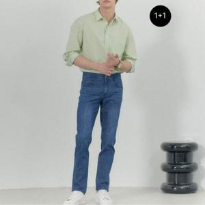 [뱅뱅][뱅뱅] 남성 썸머 스트레치 데님 1+1
