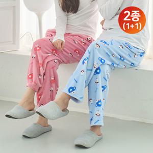 [1+1] 몽글몽글 밍크 수면 주머니파자마 2종세트