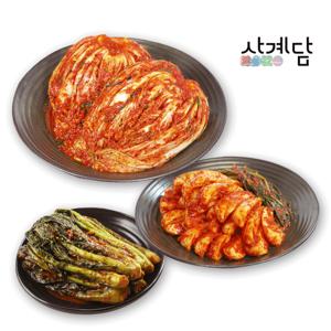 [대한민국김치협회]사계담 포기김치 7kg+초롱무총각김치2kg+갓김치1kg