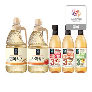 청정원 식초(현미/사과/파인애플/양조) 4종 골라담기
