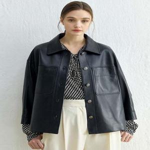 [리오벨][리오벨] 양가죽 트렌디 크롭쟈켓