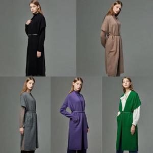 메리노울100롱가디건+벨트