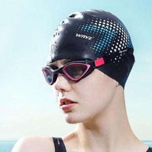 [OFL3ON83]웨이브 긴머리 실리콘 수영모 수모 애로우