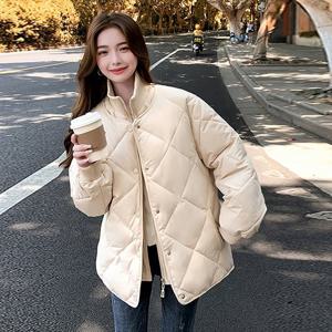 [유니제이] 팔로디 퀼팅 루즈핏 하이넥 패딩점퍼