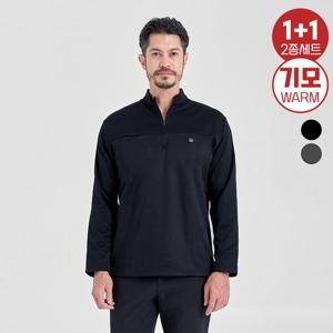 [1+1][기모안감] 컴포트 반집업 플리스 티셔츠 MVT3416