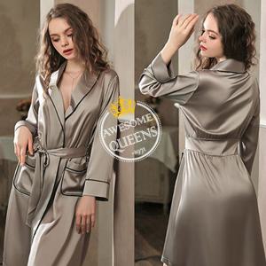 다나 블랜드 실크 슬립 가운