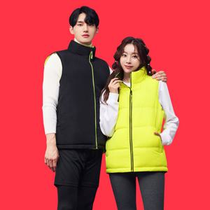 아디다스 양면 패딩조끼(CSR-2977) 형광노랑