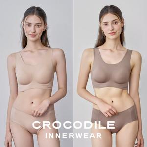 [크로커다일] 감탄브라 소프트 나일론모달 패드일체형 U넥/스트랩 브라+팬티 4종세트 택 1