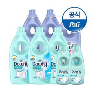 다우니 초고농축 섬유유연제 실내건조/삶음파워 1L 6개 +200ml 2개 증정 [S603*2]