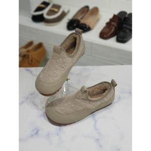 한슈 세이브존06 둥근코 퀄팅 퍼안감 패딩 슬립온 1.5cm HS594529lc