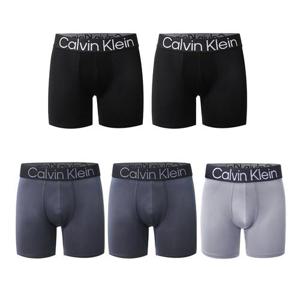 CK 캘빈클라인 볼드로고 마이크로 스트레치 5팩 박서브리프 남성 언더웨어 팬티 색상5종 NP2683O-900