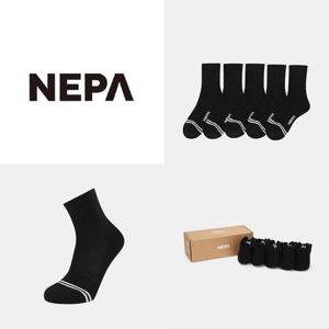 [네파]데일리 소프트 쿠션 장목 양말 (5PACK)_7LE8307_BP