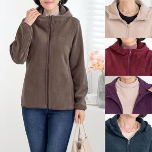 [엄마옷 로즈맘] 추민후드벨벳후리스점퍼