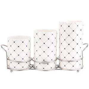 체크하트 다용도꽂이 수저통 3P