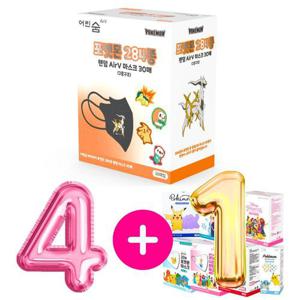 포켓몬 마스크 284종 어린숨 에어브이 포켓몬스터 여름마스크 랜덤 쿨마스크 30매 소형 4+1