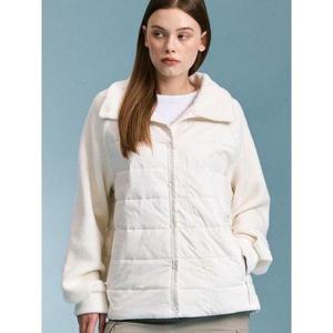[뉴발란스]여성 하이브리드 패딩 점퍼 크림 NBNQC4W842-64