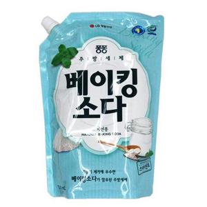 [XBKGIKKP_48]퐁 퐁 베이킹소다 주방세제 과일세제 리필 1 2L