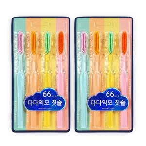 다다익모 칫솔 4개입 2개 탄력미세모 왕칫솔 큰헤드 칫솔세트