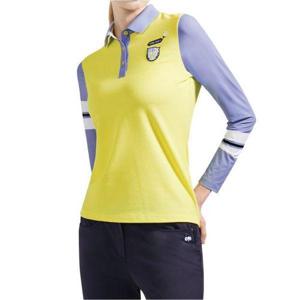 [마코](여성)캐주얼 소매 배색 카라 티셔츠_MMW1TS02