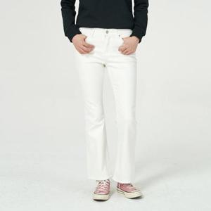 [잠뱅이]여성) 아이보리 오비안밴드 노말워싱 양모데님 슬림 NE_AN4DNE865-IV