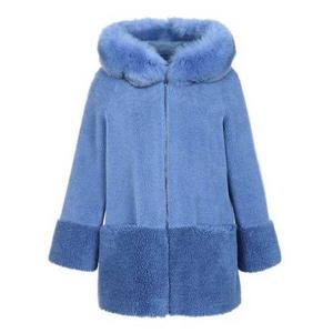 라벨르by신영모피 폭스후드 후리스 양털자켓