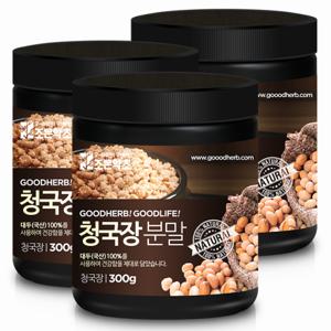 [조은약초] 프리미엄 청국장가루 300g x 3통 구성 ( 총 900g )