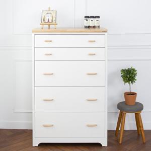 [에보니아] 하리쉬 원목서랍장 3자5단 투톤