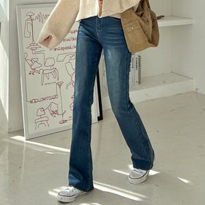 [자체제작/융기모]본딩기모 롱부츠컷 데님 스판청바지