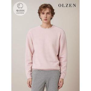 [올젠]캐시미어 블랜디드 라운드 니트 I (ZOB4ER1301)