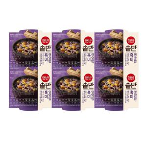 [CJ]햇반 솥반 흑미영양밥 200g X 6개