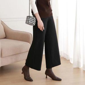 여성 기모 통 바지 겨울 방한 팬츠 와이드 부츠컷r4