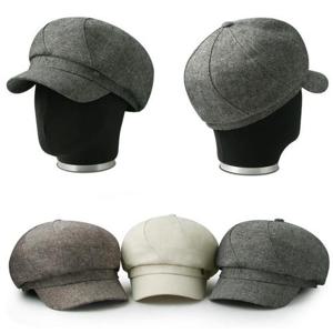 [나비드원]망사안감 면 글리터 회오리 팔각모 3color/댄디 레트로 베레모 빵모자