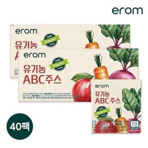 갤러리아_[이롬] 유기농 ABC주스 40팩 (140ml x 20팩 x 2박스)