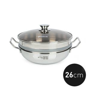 키친아트 일품 통3중 찜냄비 26cm